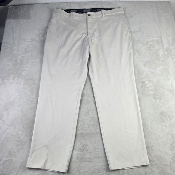 Nike Dri Fit Victory Standard Fit Golf Pants Men Sz 40x30 Light Bone Performance - Picture 1 of 10
